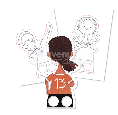 puppets clipart black and white basketball